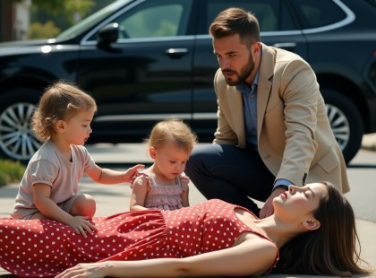 Két gyerek sírt az utcán – senki nem segített, míg egy fekete terepjáró meg nem állt