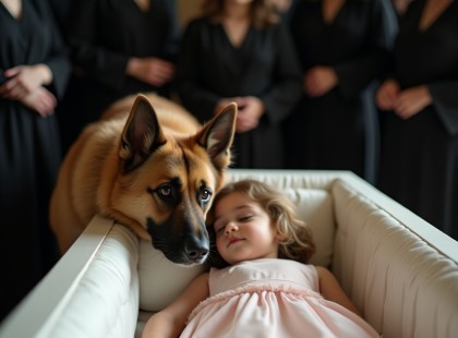 A kislány lélegzett a koporsóban – a kutya ugatása állította meg a temetést!