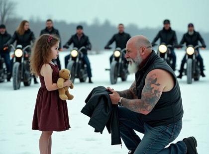 Egy plüssmaci és egy kislány bátorsága – így született meg a hős egy hólepte benzinkútnál