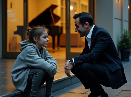 Milliárdos férfi kigúnyolta az utcán ülő kislányt – most a nevelt lányának hívja