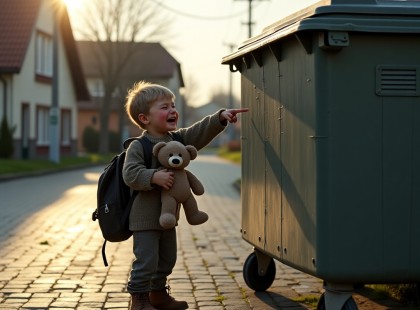 A kisfiú sírt, hogy az anyja egy kukában van – senki nem hitt neki, amíg egy idegen meg nem állt…