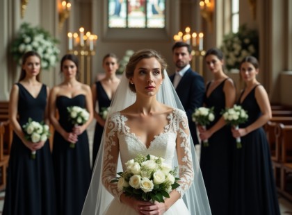 A menyasszony mosolygott, míg rá nem nézett a koszorúslányokra – aztán jött a hidegzuhany