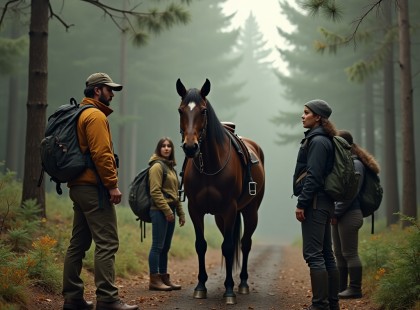 A ló nem félt, hanem segíteni akart – A turisták csak később értették meg