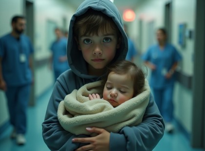 A kisfiú karjában vitte húgát a kórházba – egyedül. A valóság szívszorítóbb, mint bármelyik film