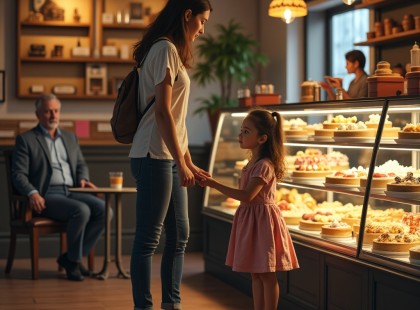 Csak egy tegnapi tortát akart a kislányának… az, amit végül kapott, egy új élet kezdete lett