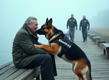 A kutya rátette a mancsát az öreg térdére – Mindenki lefagyott, amikor megtudták, mit jelent ez