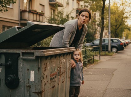 A fiatal anya csak haza akart sétálni a kislányával – amit aznap a kukában találtak, azt senki nem felejti el