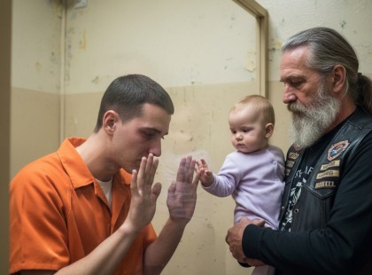 Börtönből figyelte, ahogy idegen neveli a lányát…- így lett egy motorosból apa… és egy rab életének megmentője