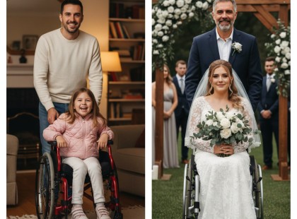 A templomi esküvő békés volt – egészen addig, amíg egy ismeretlen nő odalépett a menyasszony apjához