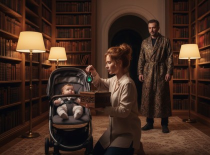 Senki sem értette, miért viszi a csecsemőt éjjelente a könyvtárba…a gazdag apa éjjel megleste a bébiszittert, és amit látott, attól lefagyott