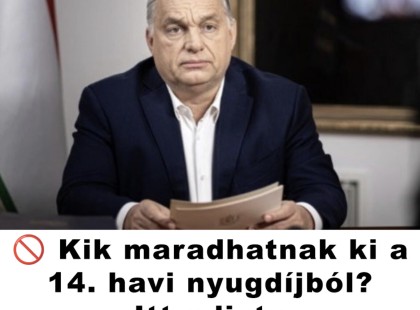 ? Kik maradhatnak ki a 14. havi nyugdíjból? 14. havi nyugdíj – Nem mindenkinek jár! Itt a lista, kik nem kapják meg 2026-ban ? ? ???? ? ?????́???́??́?????́?!