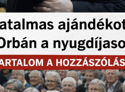 Hatalmas ajándékot küld Orbán a nyugdíjasoknak – márciusig teljesen ingyen jár