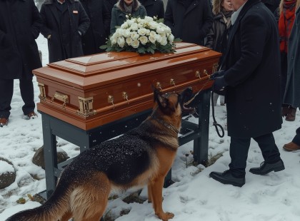 A kutya furcsán viselkedett a temetésen – az igazság, amit felfedett, hátborzongató