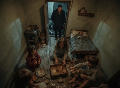 A lány elvitte a maradékot, de nem magának. A férfi követte, és amit látott, darabokra törte a szívét