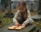 A gyerek kenyeret tett egy idegen sírra. Amit mondott, amikor rákérdeztek, minden szülőt megrázna
