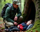 Két napja ült az erdőben egyedül… csak egy üzenetet őrzött. Az igazság sokkoló volt