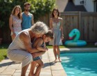 A családi medencés buli pokollá vált, amikor a nagymama meglátta, mit rejteget az unokája