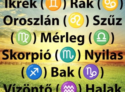Hatalmas változást hoz a VASÁRNAP!VASÁRNAPII horoszkóp Cikk a hozzászólásoknál >>>