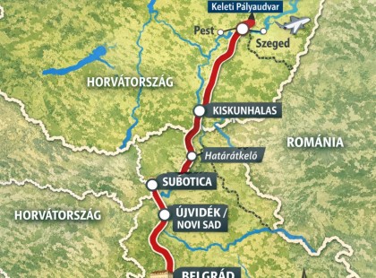 Stratégiai vasútvonal indult el Magyarország és a Balkán között