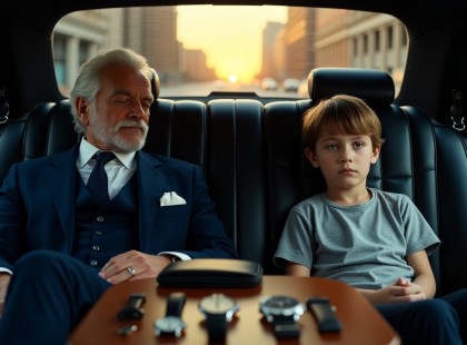 A milliárdos próbára tette a sofőr kisfiát – amit a gyerek tett, arra senki sem számított