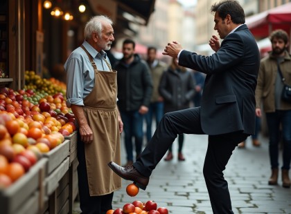 Belé rúgott a gyümölcsös ládába… majd megtudta, hogy a cég tulajdonosát sértette meg!