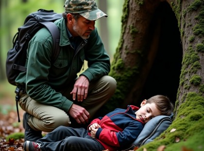 Két napja ült az erdőben egyedül… csak egy üzenetet őrzött. Az igazság sokkoló volt