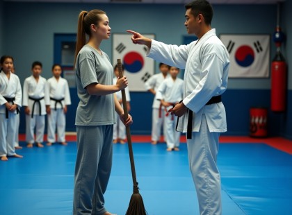 Mindenki lenézte a takarítónőt – aztán felszólították, hogy lépjen a tatamira. Nem sejtették, kivel van dolguk