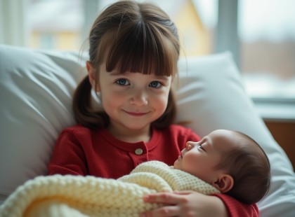 Hatéves lányom először tartotta kezében újszülött húgát – 10 másodperc múlva olyat mondott, amit soha nem felejtek el