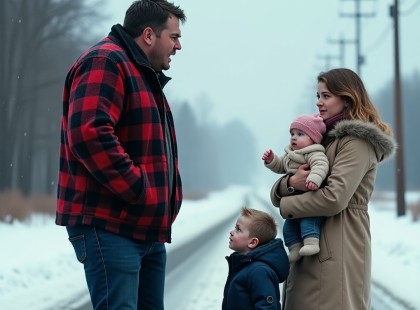 Kiűzte feleségét és két kisgyerekét a mínuszba – egy motoros mégis megállította a borzalmat