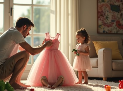 A lánya játékruhája alól egy reszkető kislány nézett vissza… amit mondott, az rendőrökért kiáltott