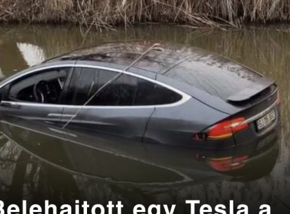 Belehajtott egy Tesla a Berettyó folyóba, nem hiszed el ki volt a sofőr ?Cikk a hozzászólásoknál!