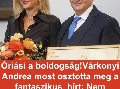 Óriási a boldogság!Várkonyi Andrea most osztotta meg a fantaszikus hírt: Nem győznek gratulálni a rajongók