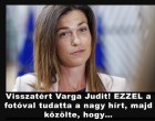 Visszatért Varga Judit! EZZEL a fotóval tudatta a nagy hírt, majd közölte, hogy… Részletek kommentben 👇👇👇