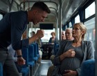 Terhes feleségét akarta megütni a férj a buszon – egyetlen mozdulat mindent megváltoztatott