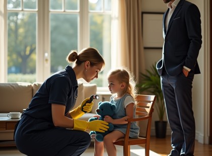 Amikor a takarítónő felkapcsolta a lámpát, a kislány reagált – az apa megdöbbent