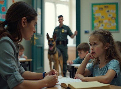 Megkérdőjelezte a kislány történetét – de amikor meglátta a kutyás katonát, már késő volt bocsánatot kérni