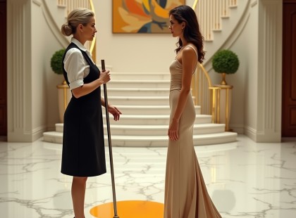 Gúnyosan parancsolt a takarítónőnek – majd szembenézett az igazsággal, amitől elsápadt!