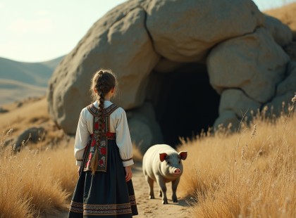A disznó különösen viselkedett – a gazda lánya utánament, és élete legnagyobb felfedezését tette!