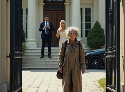 Koldusruhában állt a lánya villája előtt – a válasz sokkoló volt