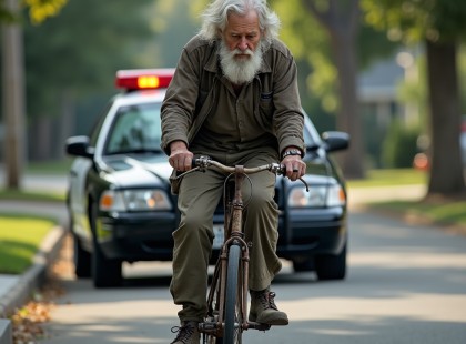 A rendőr megállította a biciklis férfit – a történet vége az egész utcát meghatotta