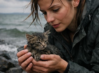 Egy tanítónő hazavitt egy reszkető kiscicát a Balatonról – teljesen megváltozott az élete