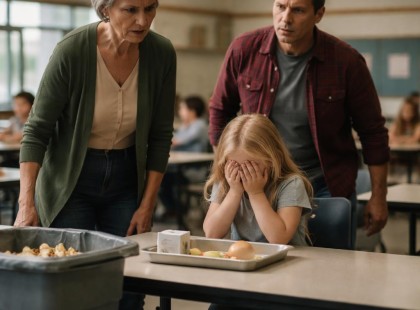 Egy apa meglepte a lányát az iskolában… amit látott, attól mindenki lefagyott