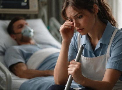 A kórházi takarítónő sírni kezdett – amit mondott, az mindent felülírt