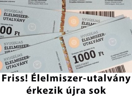 Friss! Élelmiszer-utalvány érkezik újra sok nyugdíjasnak