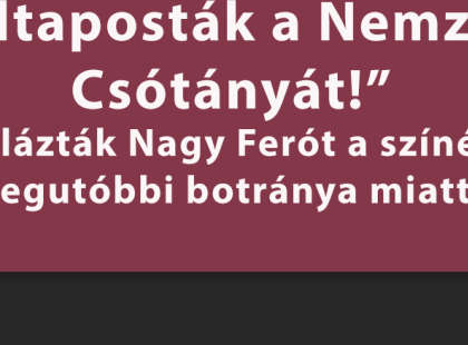 ? Durva támadás célpontja lett a rocklegenda! A színészek olyan keményen estek neki Nagy Ferónak, hogy sokan csak kapkodják a fejüket. ? Részletek és VIDEÓ