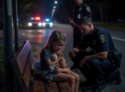 Hatéves kislányt hagytak magára egy buszmegállóban este – amit a rendőr megtudott tőle, attól megállt a levegő!