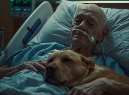 Az idős férfi utolsó éjszakáját a kutyájával töltötte – ami utána történt, mindenkit megrázott