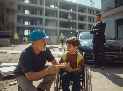 Egy munkás megosztotta az ebédjét… majd egy milliomos jelent meg érte