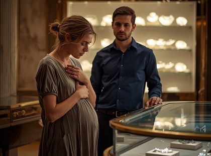 Terhesen akarta eladni az utolsó emléket a férjéről – amit ezután az eladó tett, attól mindenki megdermedt