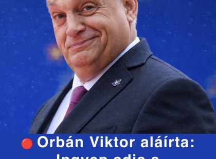 Orbán Viktor aláírta: Ingyen adja a nyugdíjasoknak a kormány Március közepéig!